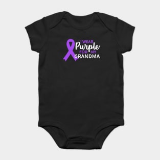 I Wear Purple For My Grandma Baby Bodysuit